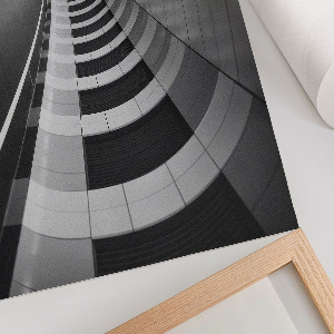 Wall poster with a modern tunnel design