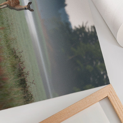 Canvas poster with forest scenery