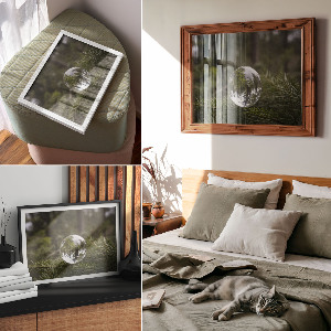 Wall poster Pine Reflection