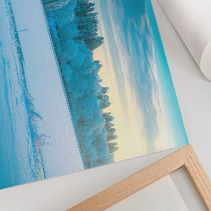 Canvas poster with a winter landscape