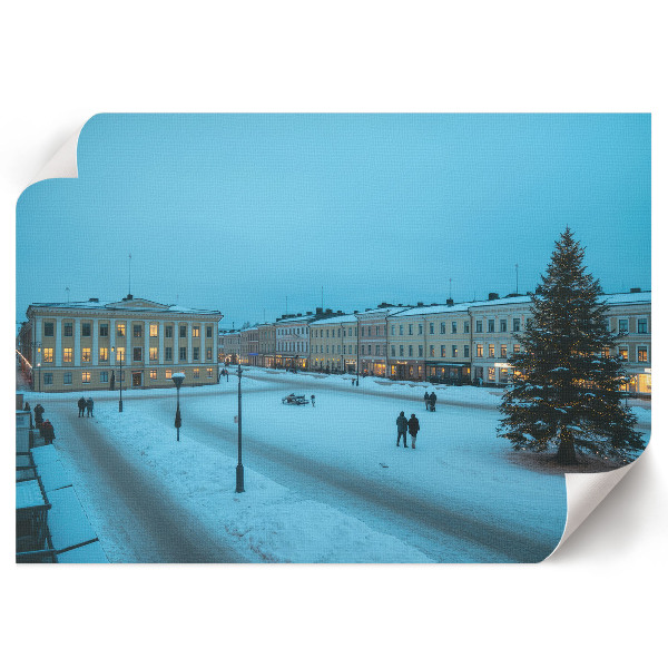 Modern wall art poster Winter city