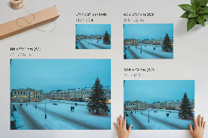 Modern wall art poster Winter city