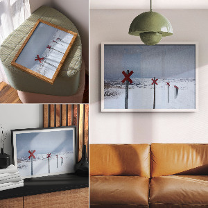 Premium wall art featuring a winter landscape