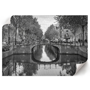 Wall poster depicting a city bridge