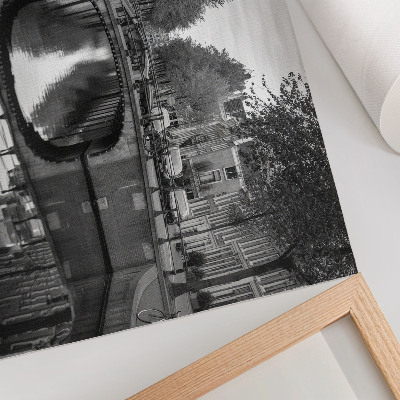 Wall poster depicting a city bridge