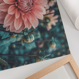 Premium wall art Pink dahlia