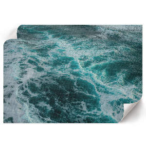 Canvas poster depicting ocean waves