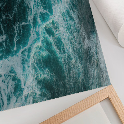 Canvas poster depicting ocean waves
