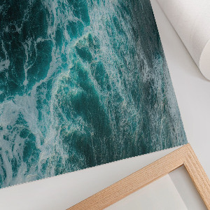 Canvas poster depicting ocean waves