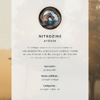 Wall poster featuring a foggy forest scene