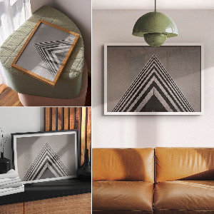 Premium wall art featuring modern architecture