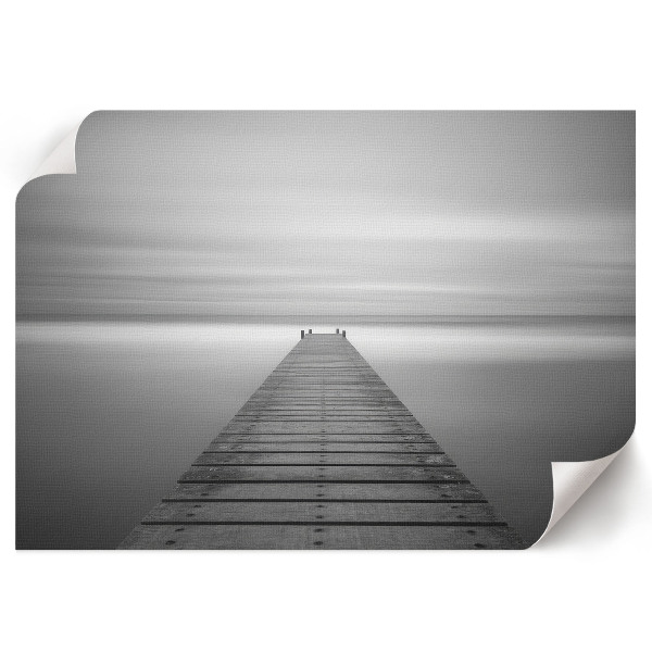 Minimalist pier wall poster