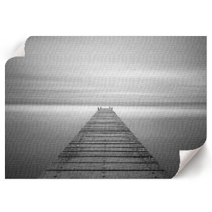 Minimalist pier wall poster
