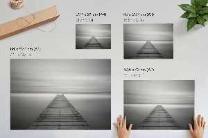 Minimalist pier wall poster