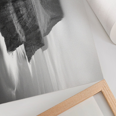 Canvas poster with a waterfall nature scene