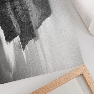 Canvas poster with a waterfall nature scene