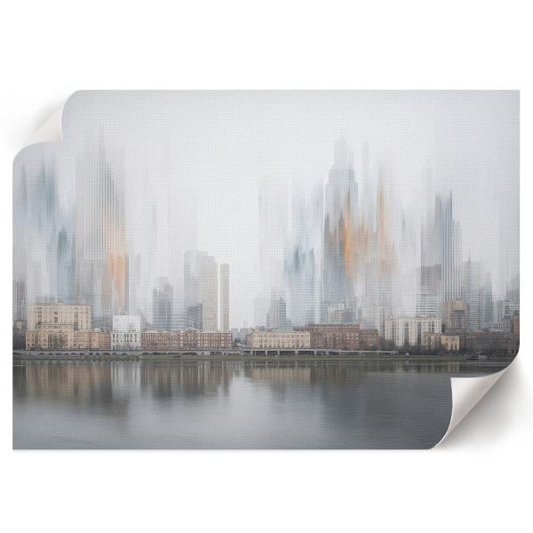Premium wall art The city is foggy