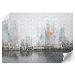 Premium wall art The city is foggy