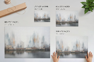 Premium wall art The city is foggy