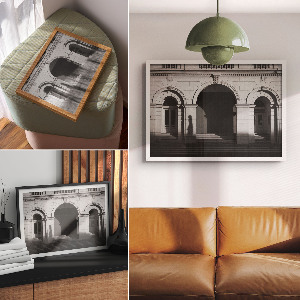 Wall poster Shadows and arcs