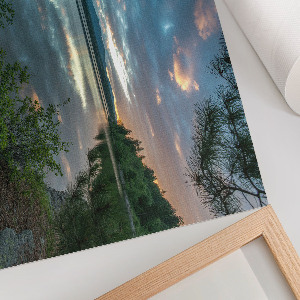 Canvas poster featuring a sunset