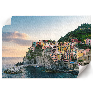 Modern wall art poster featuring an Italian landscape