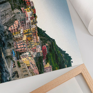 Modern wall art poster featuring an Italian landscape