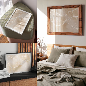 Premium wall art featuring abstract elegance