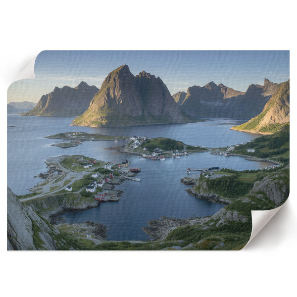 Wall poster with a mountain landscape