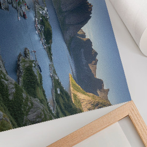 Wall poster with a mountain landscape