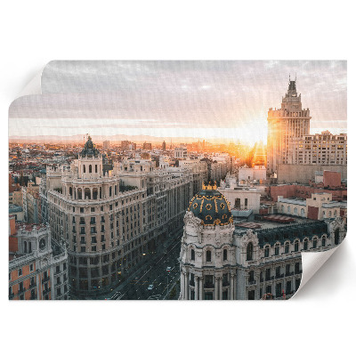 Modern wall art poster featuring a sunset