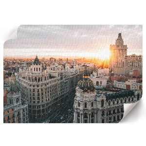 Modern wall art poster featuring a sunset