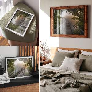 Premium wall art Fog Bridge
