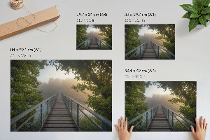 Premium wall art Fog Bridge