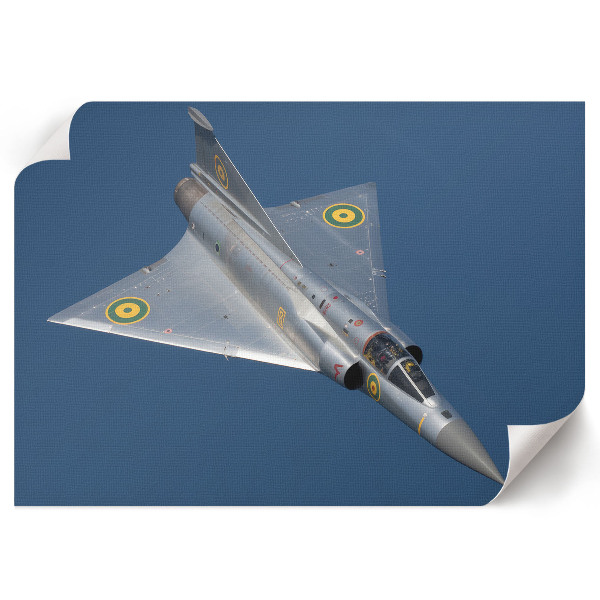 Canvas poster Military plane