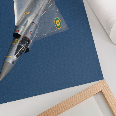 Canvas poster featuring a military plane