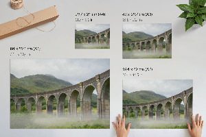 Wall poster A bridge among the greenery