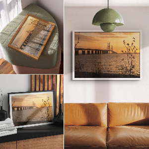 Premium wall art depicting a west bridge