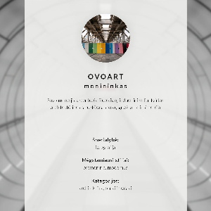 Canvas poster with a minimalist corridor design