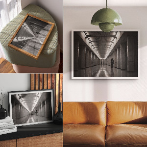 Canvas poster Minimalist corridor