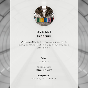 Canvas poster with a minimalist corridor design