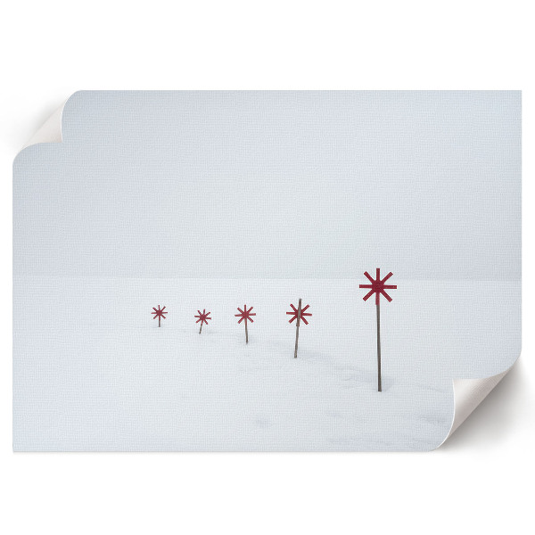 Winter minimalism wall poster