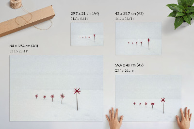 Winter minimalism wall poster