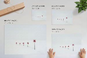 Winter minimalism wall poster