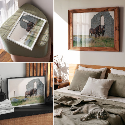 Premium wall art featuring horses and nature