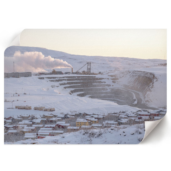 Winter panorama wall poster