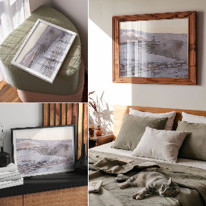 Winter panorama wall poster
