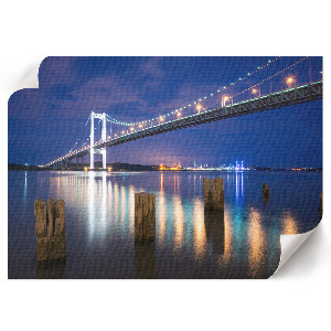 Premium wall art Night Bridge