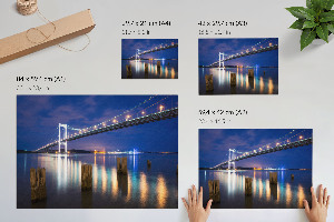 Premium wall art Night Bridge