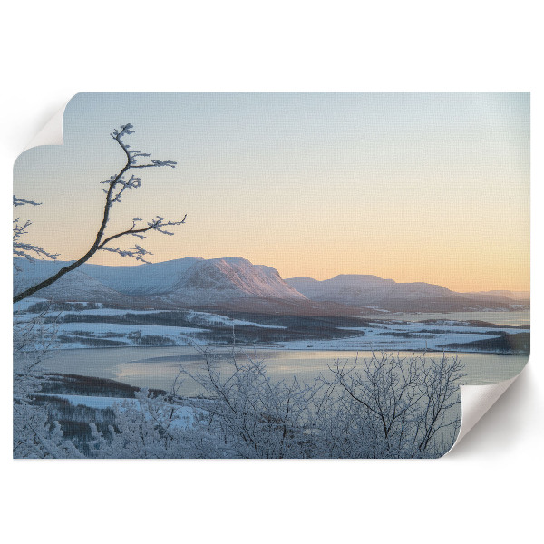 Canvas poster Mountain West